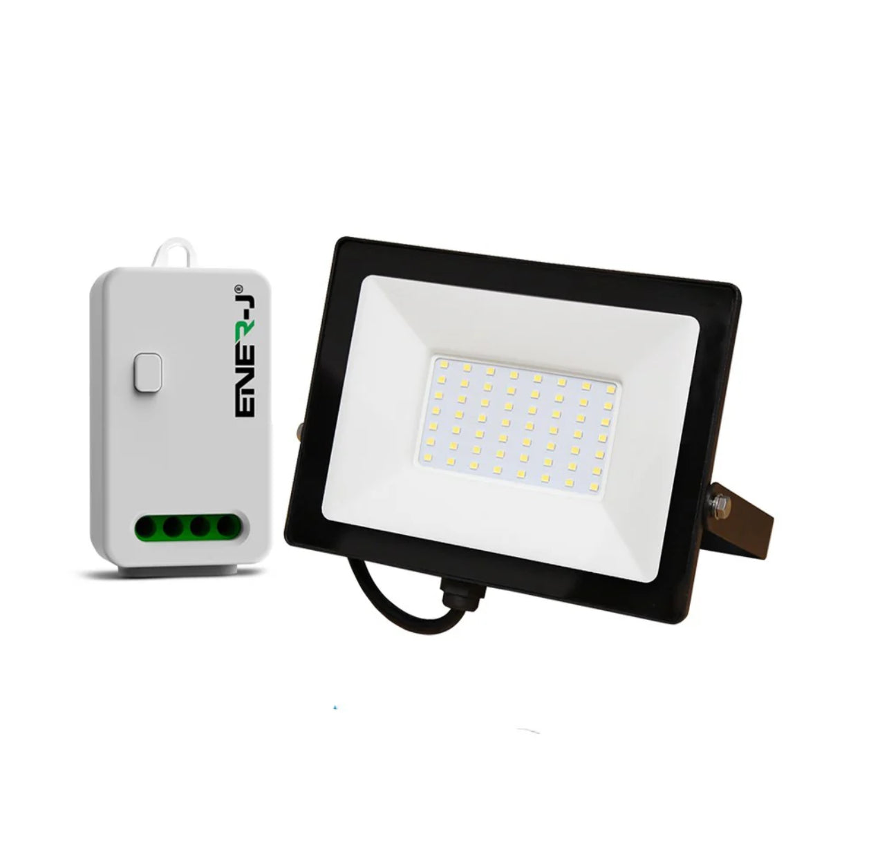 50W LED Floodlight Pre Wired with Eco Series 500W Non Dimmable RF WiFi Receiver APP Control Remotely or Voice Control