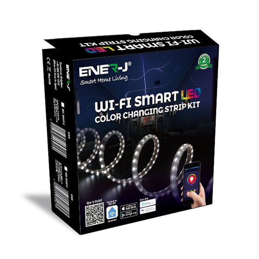 Smart WiFi RGB LED Strip Plug and Play Kit 12V, 5 meters, IP65