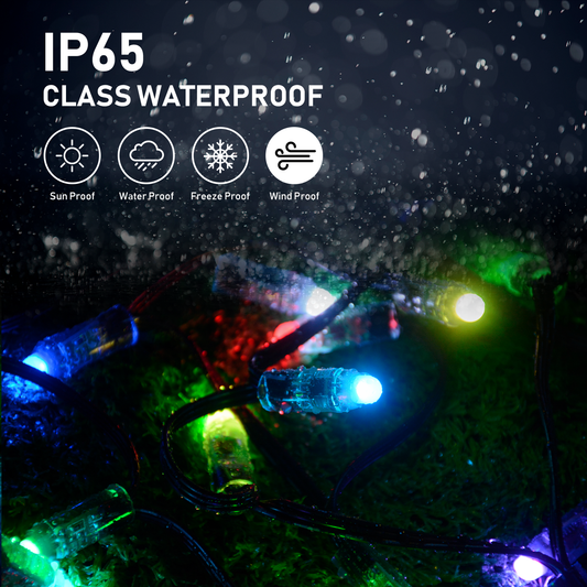 Smart RGB Fairy Lights with 5 Meters length, 50 LEDs, WiFi+BLE+IR Remote control